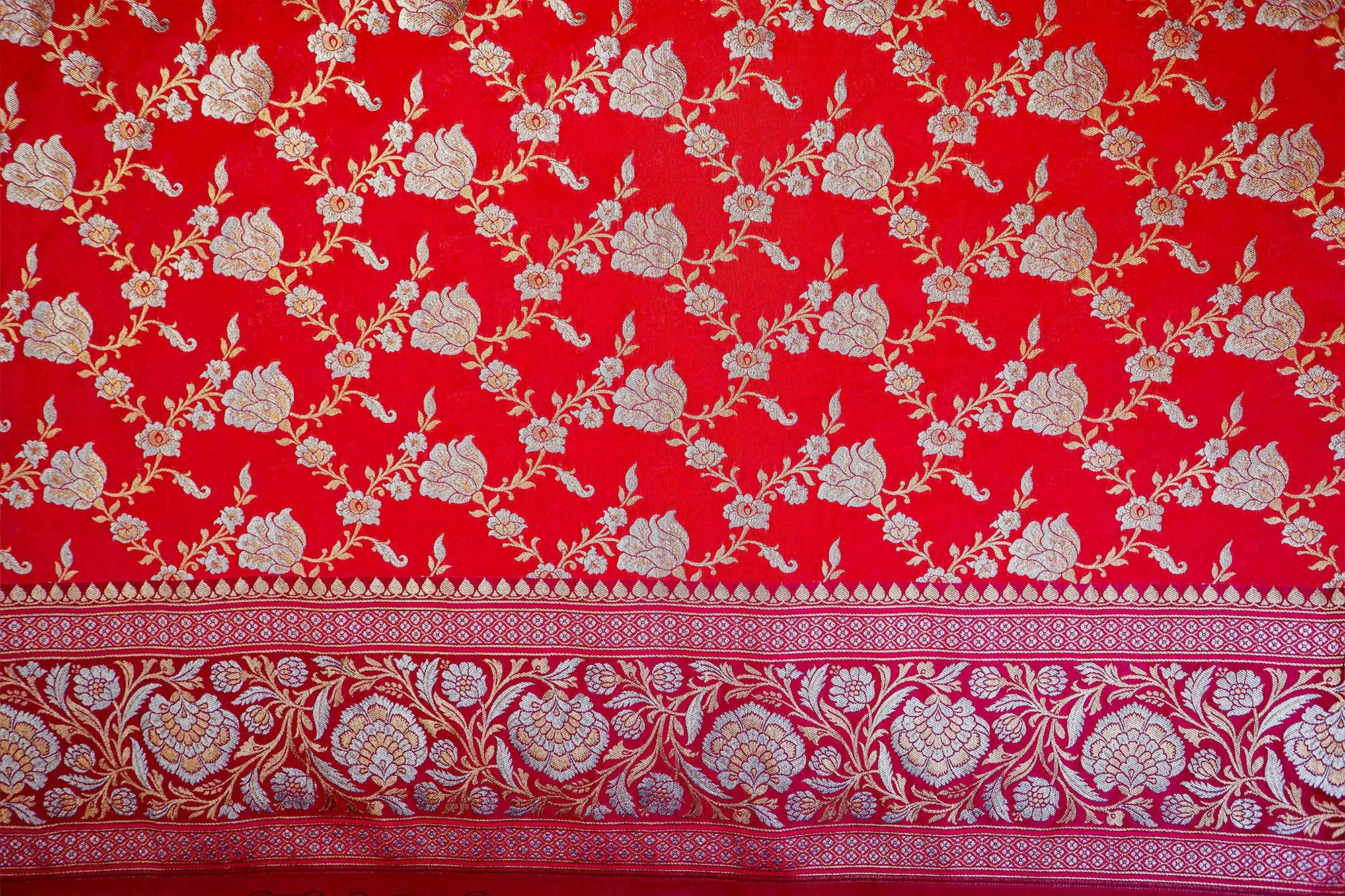 Rose Pink Banarasi Brocade with Beautiful Traditional Handloom and Border