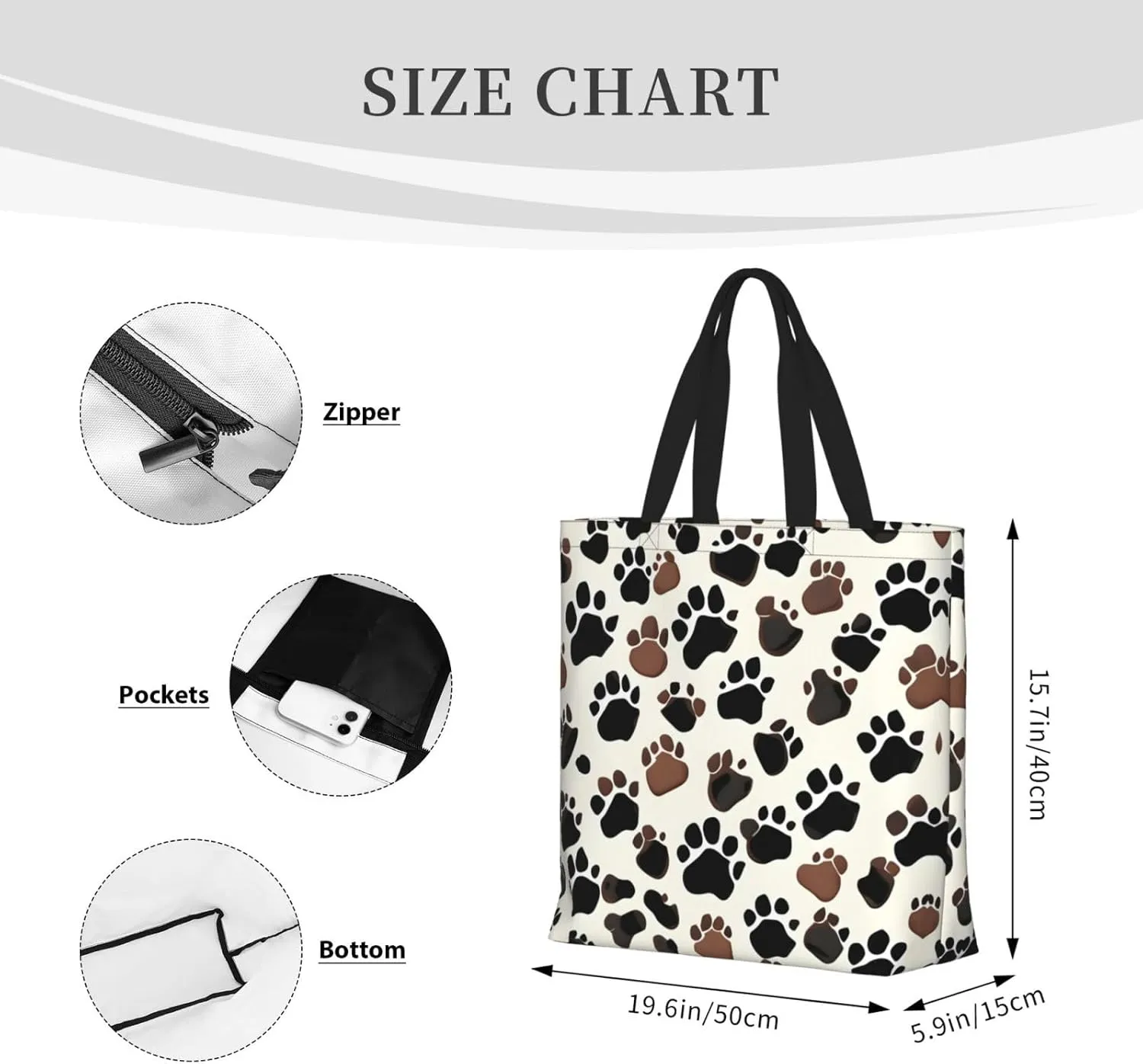 Rough Leopard Print Print Fashion Tote Bag,Travel Handbag For Women, Hobo Bags, Work Shoulder Bags Crossbody Bag
