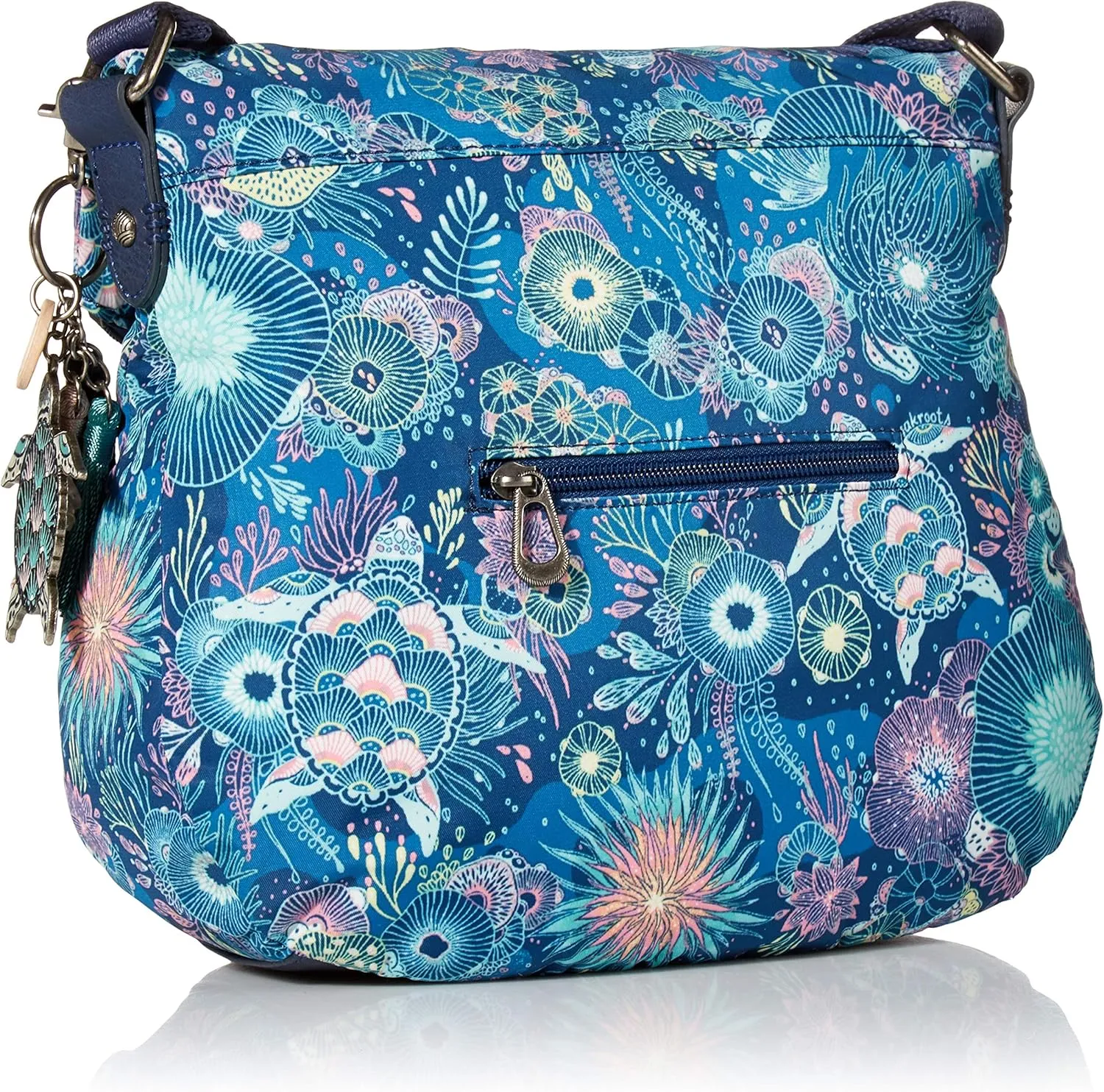 Sakroots Crossbody Bag in Eco-Twill, Multifunctional Purse with Adjustable Strap & Zipper Pockets