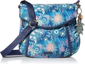 Sakroots Crossbody Bag in Eco-Twill, Multifunctional Purse with Adjustable Strap & Zipper Pockets
