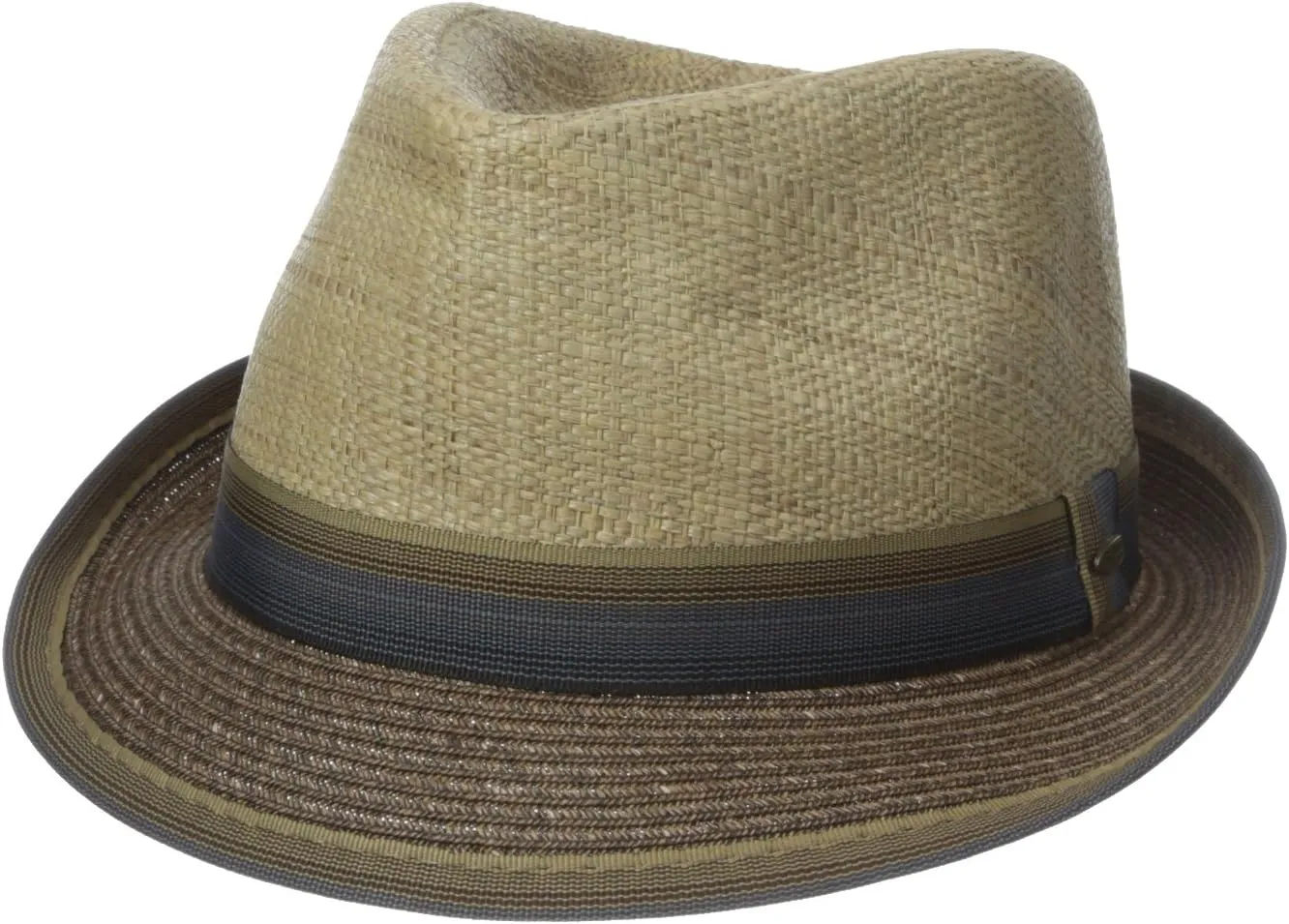 Scala Men's Matte Raffia and Braid Fedora