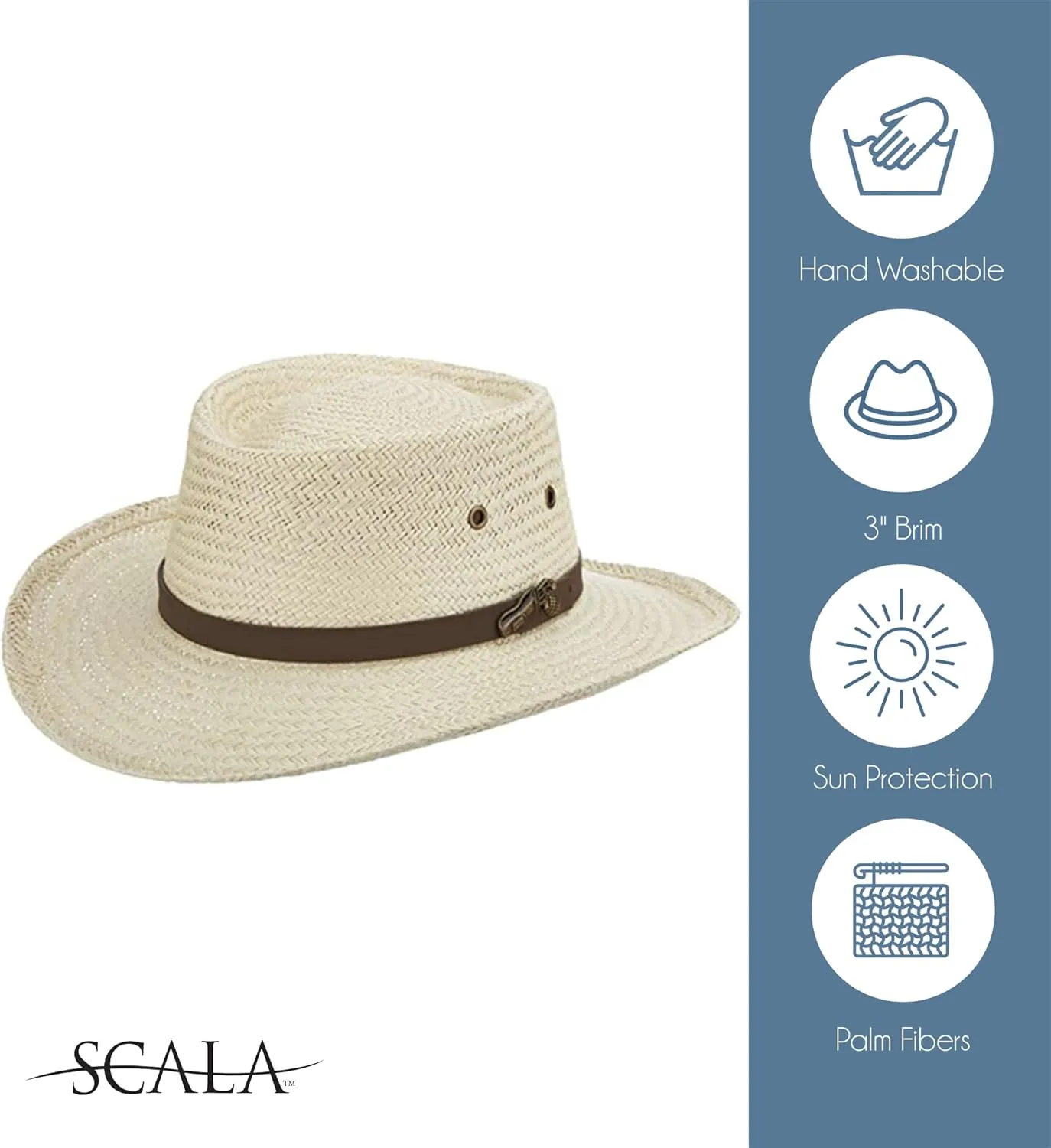 Scala Men's Palm Fiber Gambler