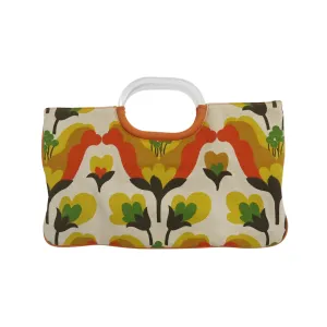 Scandi-Style Mid-Century Modern Canvas Bag with Perspex Handle
