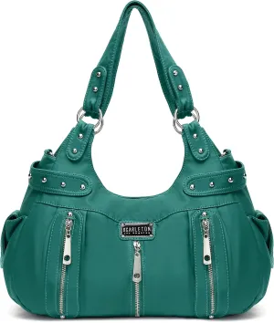 Scarleton Purses for Women Large Hobo Bags Washed Vegan Leather Shoulder Bag Satchel Tote Top Handle Handbags, H1292