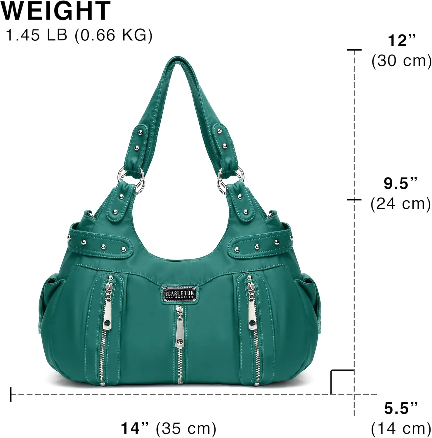 Scarleton Purses for Women Large Hobo Bags Washed Vegan Leather Shoulder Bag Satchel Tote Top Handle Handbags, H1292