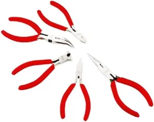 SCMT28460 Mini Plier 5 Piece Set, Red