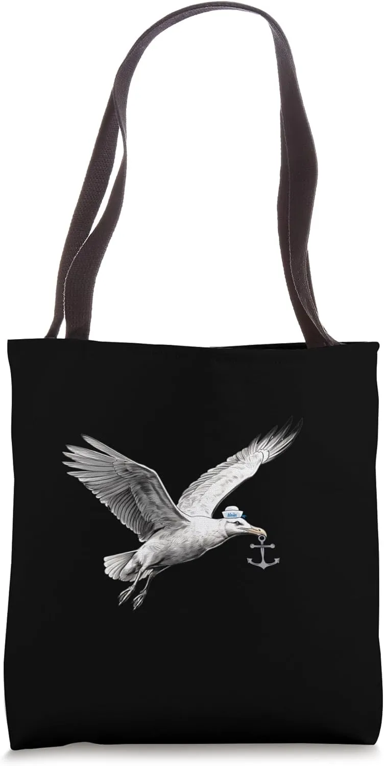 Seagulls Seagull Sailors Seafarers Seabirds Shipping Anchor Tote Bag