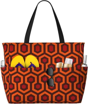 Shining Overlook Print Large Tote Bag For Women, Travel Shoulder Bag Handle Handbag For Gym, Work, Travel
