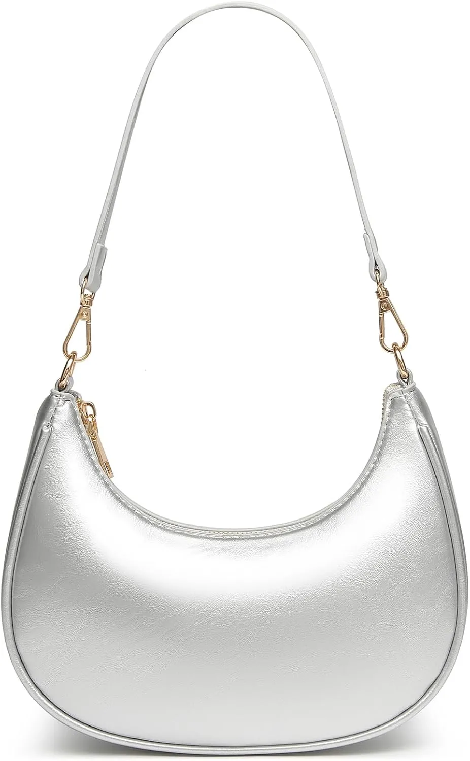 Shoulder Bags for Women, Cute Hobo Tote Handbag Mini Clutch Purse with Zipper Closure