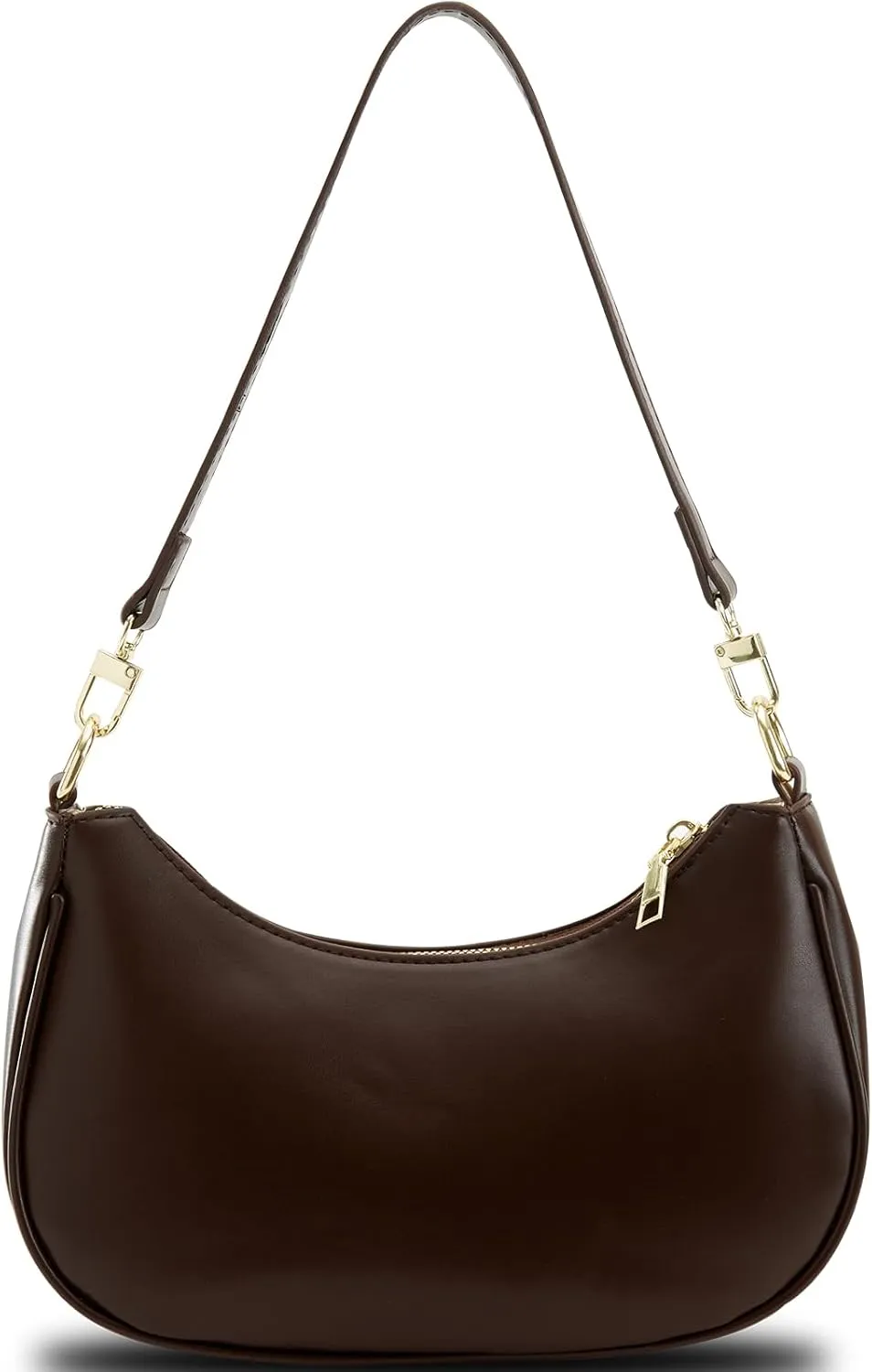 Shoulder Bags for Women Leather Cute Hobo Tote Handbag Under the Arm Purses Mini Clutch Purse with Zipper Closure