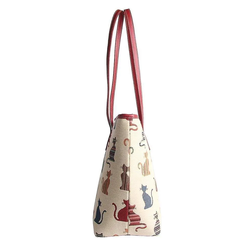 Signare College/Tote Bag - Cheeky Cat