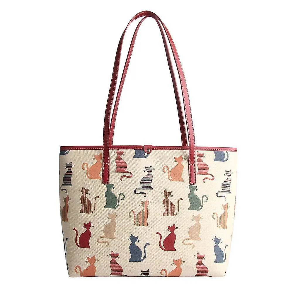 Signare College/Tote Bag - Cheeky Cat