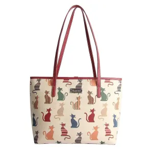 Signare College/Tote Bag - Cheeky Cat