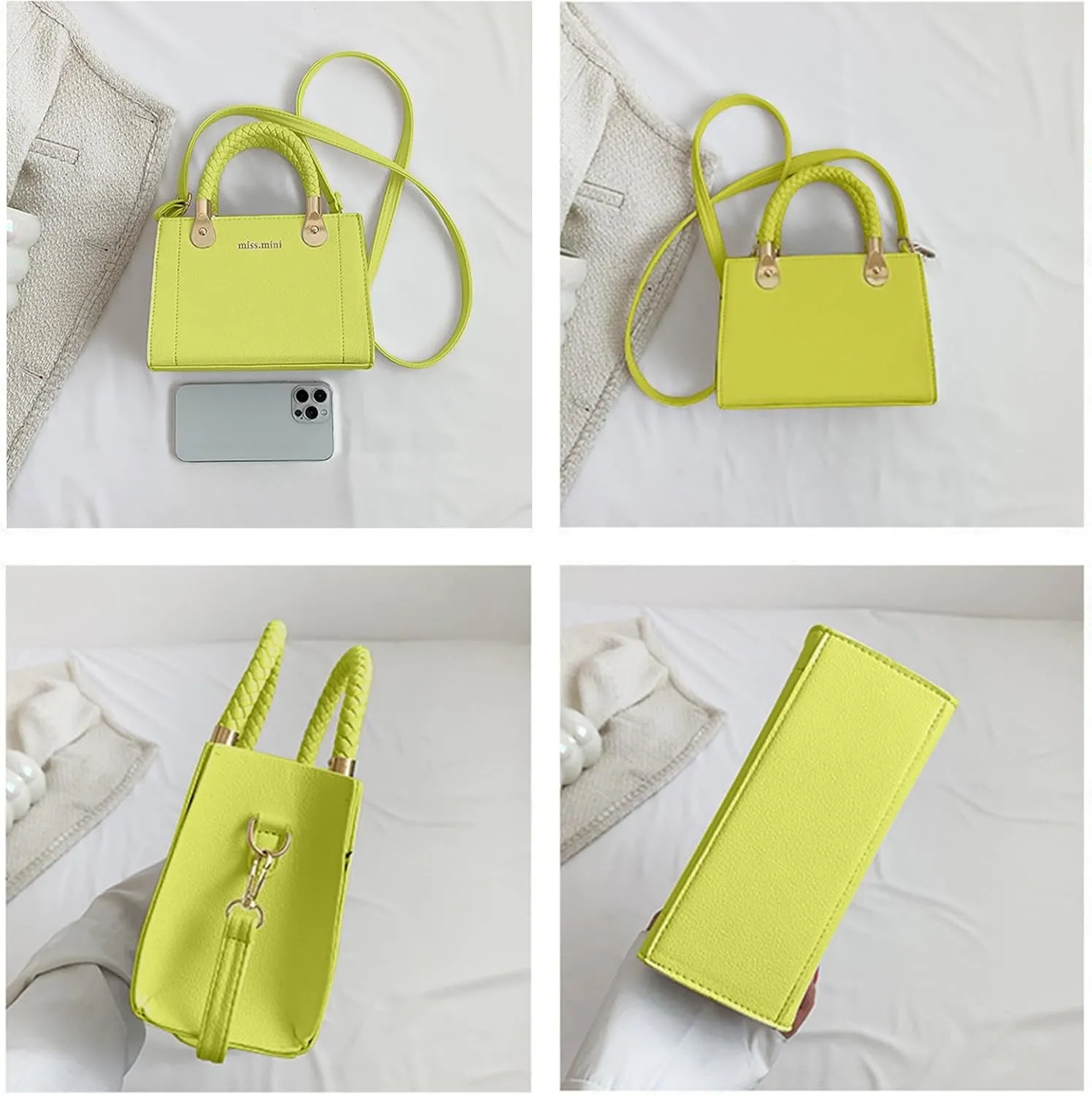 Simplicity Tote Bag for Women,Small Crossbody Bags for Women with Woven Handle Suitable For Party, Work, Leisure