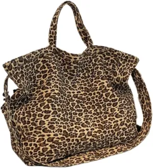 Single-shoulder Sag For Women Large-capacity Bag Leopard Print Tote Bags For Women Large Leopard Print Bag