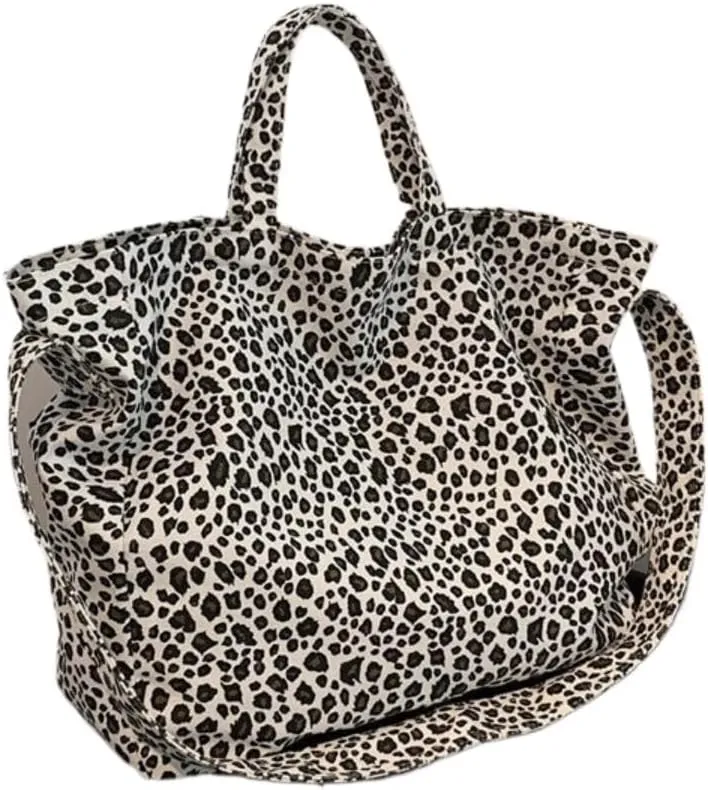 Single-shoulder Sag For Women Large-capacity Bag Leopard Print Tote Bags For Women Large Leopard Print Bag