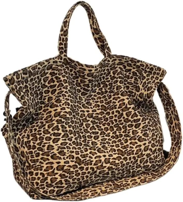 Single-shoulder Sag For Women Large-capacity Bag Leopard Print Tote Bags For Women Large Leopard Print Bag