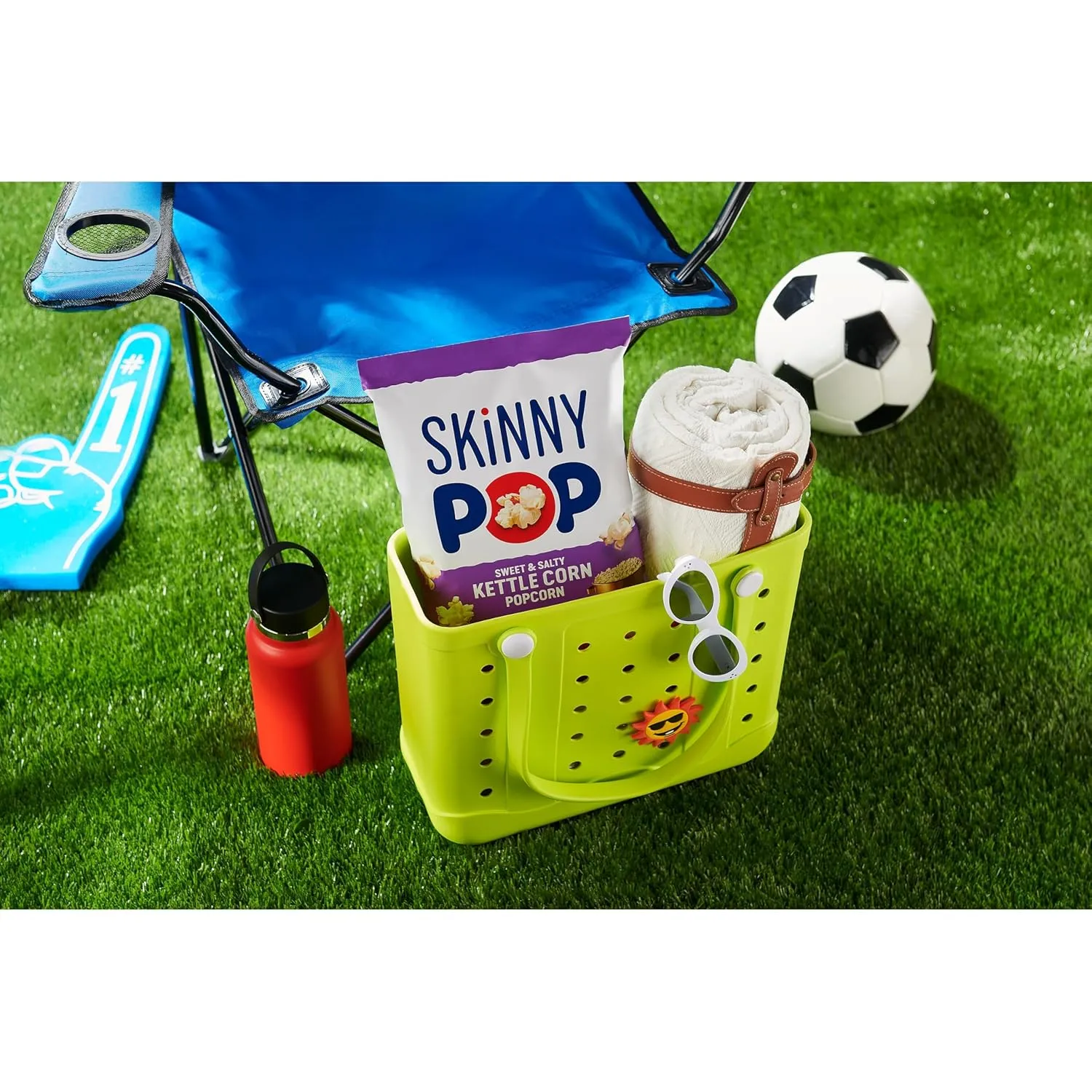 SkinnyPop Popcorn, Sweet & Salty Kettle, Whole Grain, Dairy-Free Snack, 5.3oz Bags (12ct)