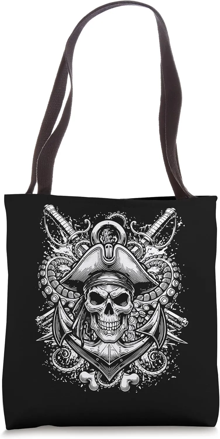 Skull and Anchor - Pirates Quest Adventure - Bones 1C Tote Bag