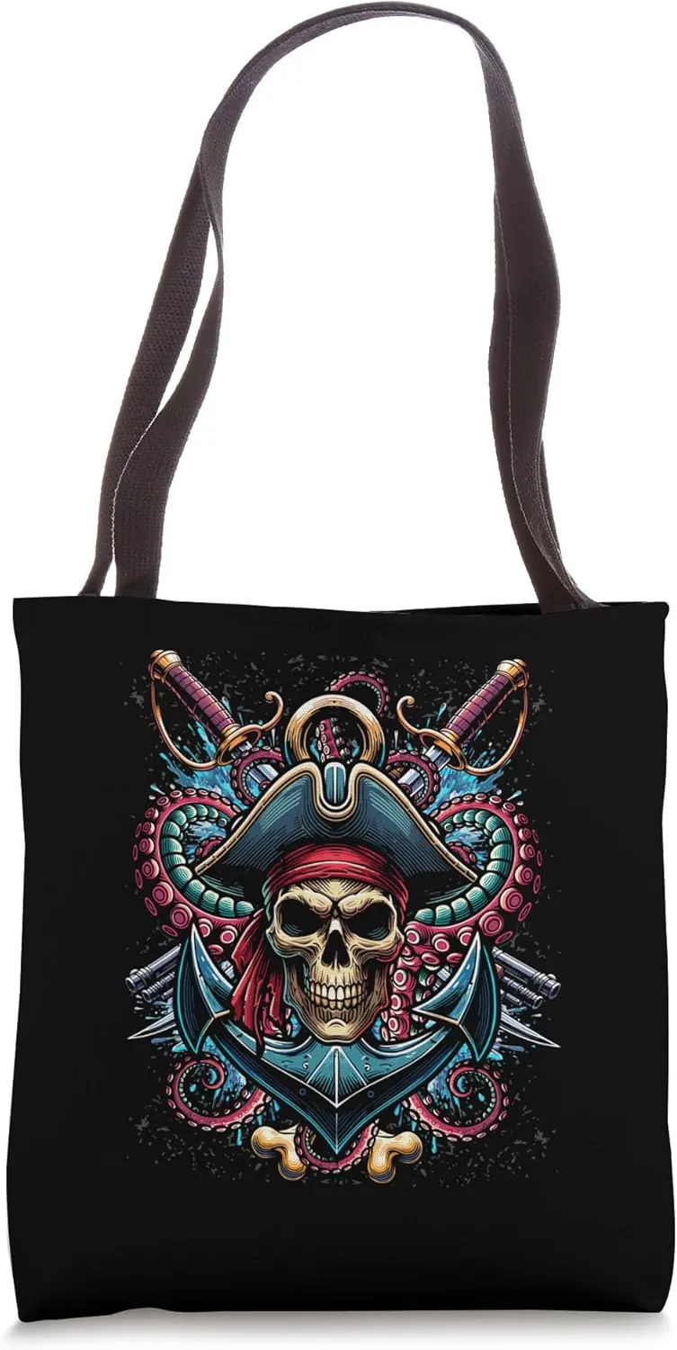Skull and Anchor - Pirates Quest Adventure - Bones Tote Bag