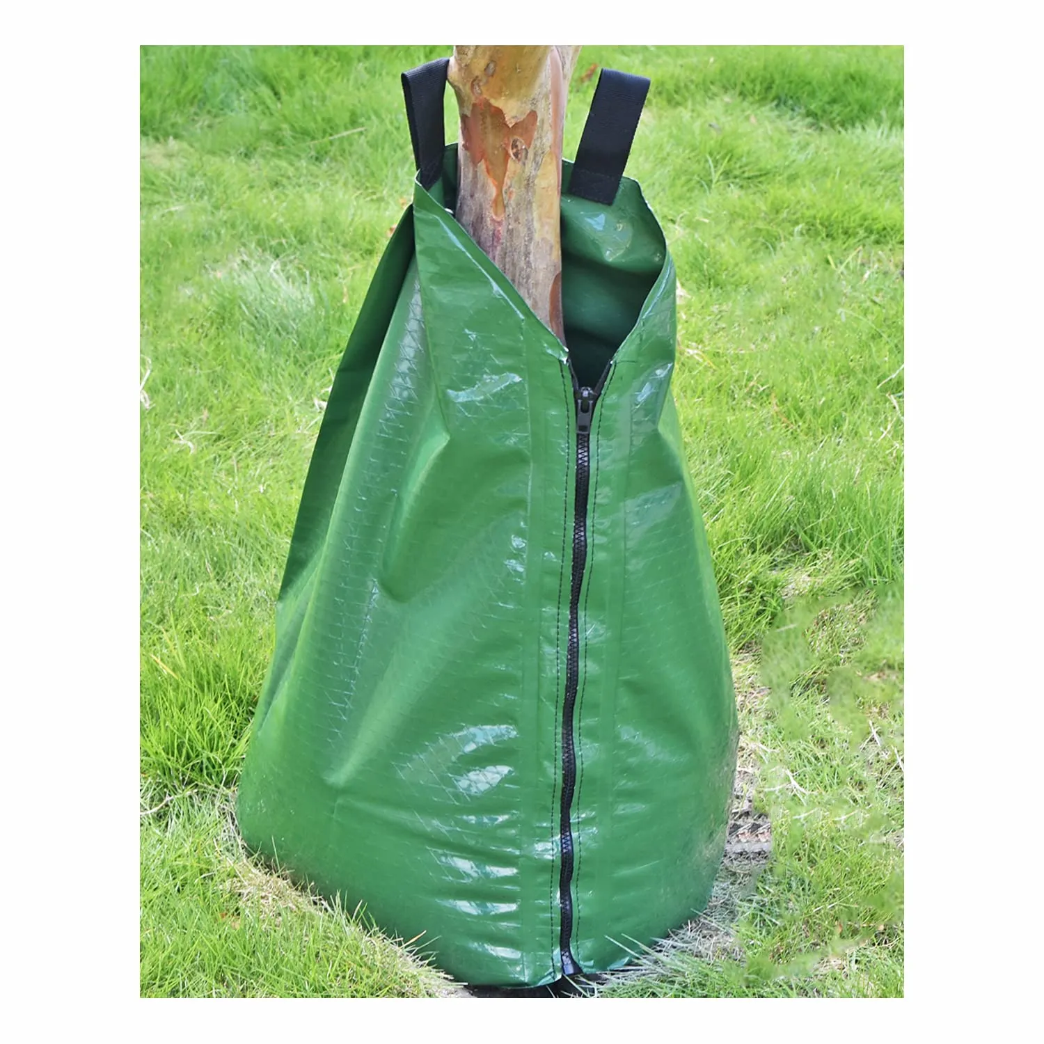 Slow Release PE Tree Watering Bag Ring Bladders Water Deep Automatic Drip Irrigation Drippers Root Waterer Globe Soaker for New Plant Trees Trunk 20 Gallon (1 Pack)