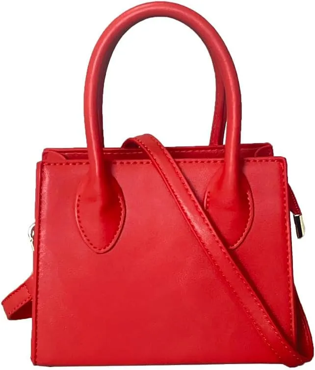 Small crossbody tote bags for women faux leather cute clutch mini purses and handbags