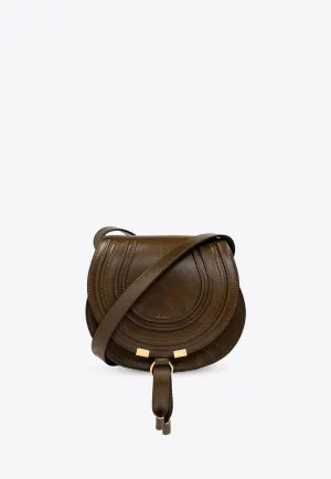 Small Marcie Saddle Leather Crossbody Bag