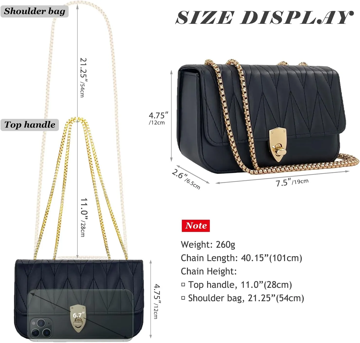 Small Shoulder Bags for Women with Chain Strap,Mini Quilted Embroidery Purses for Women
