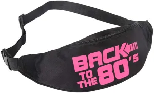 Smile Fish Neon Retro 80s Fanny Pack Waist Bag Festival Theme Party Vintage 80s Party Women/Men Black