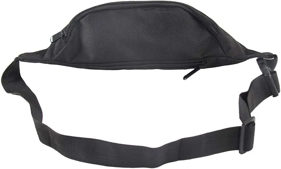 Smile Fish Neon Retro 80s Fanny Pack Waist Bag Festival Theme Party Vintage 80s Party Women/Men Black