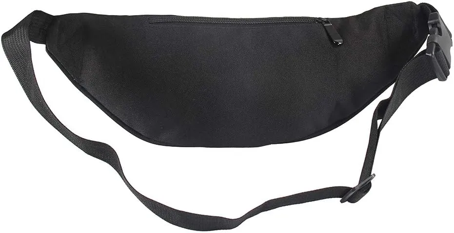Smile Fish Neon Retro 80s Fanny Pack Waist Bag Festival Theme Party Vintage 80s Party Women/Men Black
