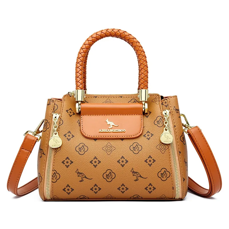 Soft Leather Large Capacity  Luxury Handbag