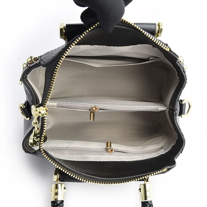 Soft Leather Large Capacity  Luxury Handbag