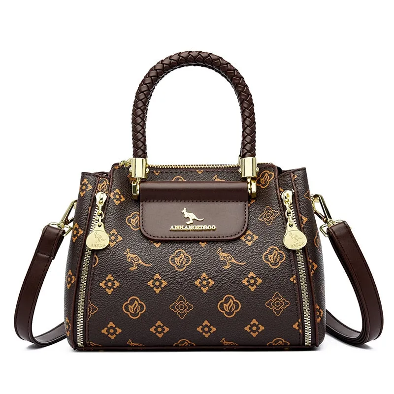 Soft Leather Large Capacity  Luxury Handbag