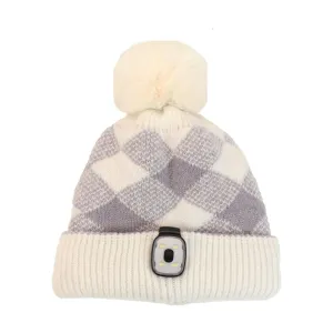Something Special Gifts Reversible Hat With Removeable Led Torch - Lavender
