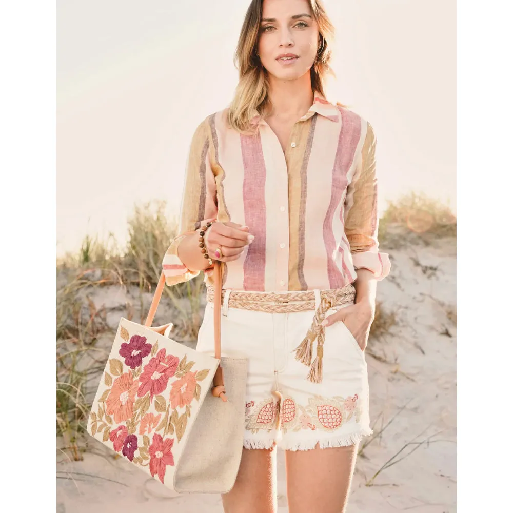 Spartina Piper Raffia Tote - Multi Color