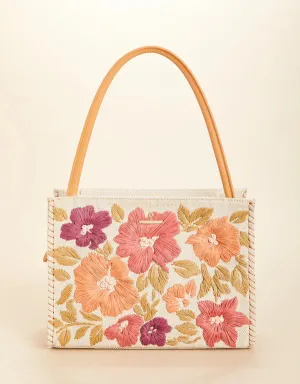 Spartina449 Raya Raffia Tote- Multi Beige/Khaki