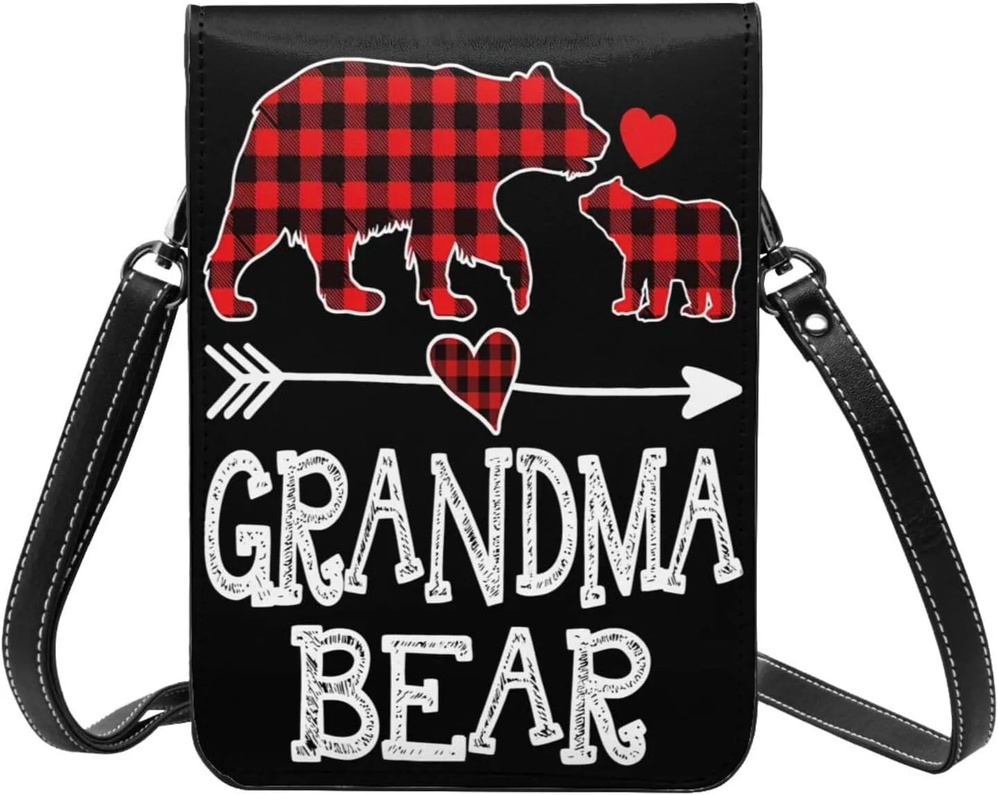 Spicy Red Chilli Peppers Leather Crossbody Phone Purse for Women Cute Wallet Bags Lightweight Mini Sling Bag