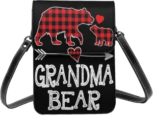 Spicy Red Chilli Peppers Leather Crossbody Phone Purse for Women Cute Wallet Bags Lightweight Mini Sling Bag