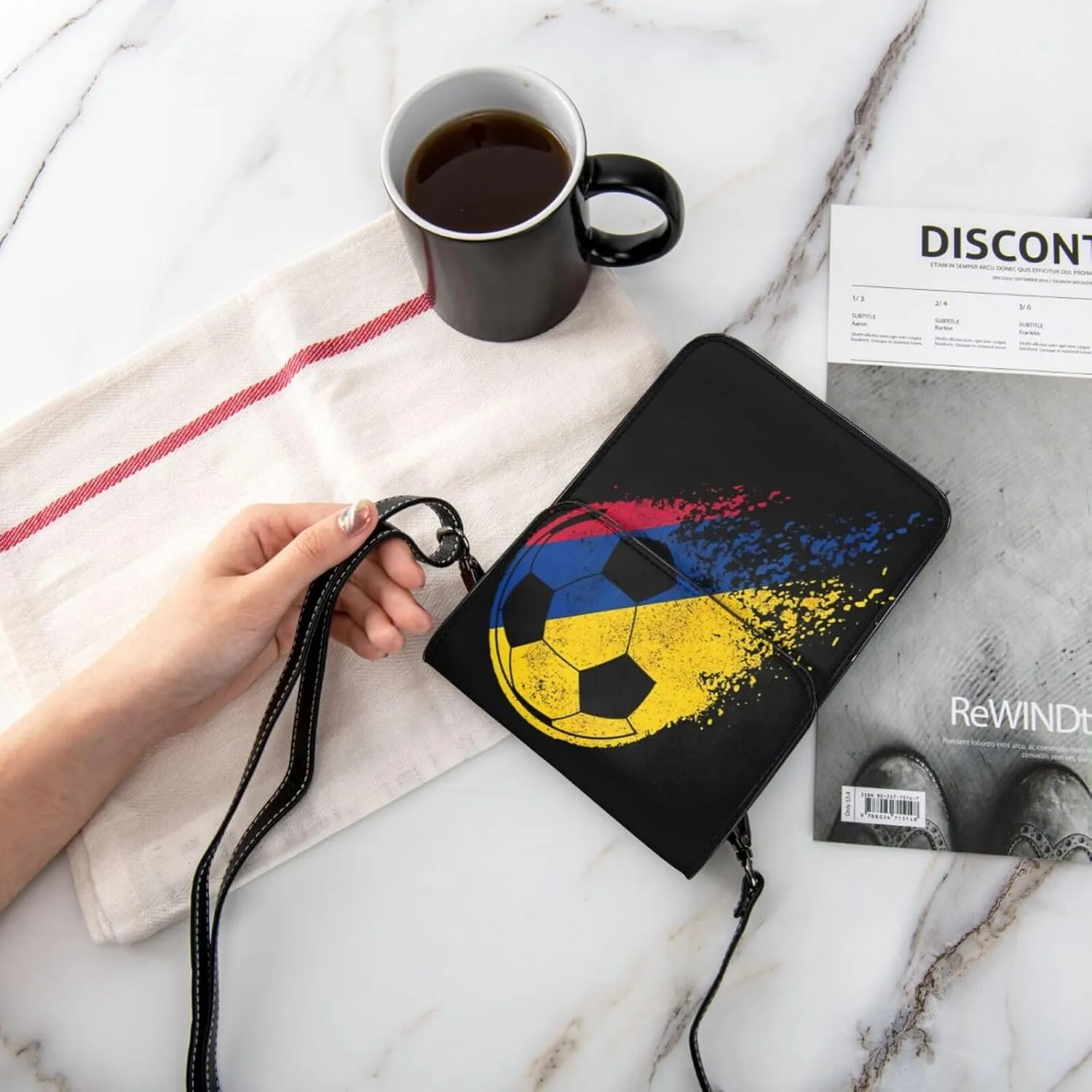 Sport Balls Football Champ Winner Leather Crossbody Phone Purse for Women Cute Wallet Bags Lightweight Mini Sling Bag
