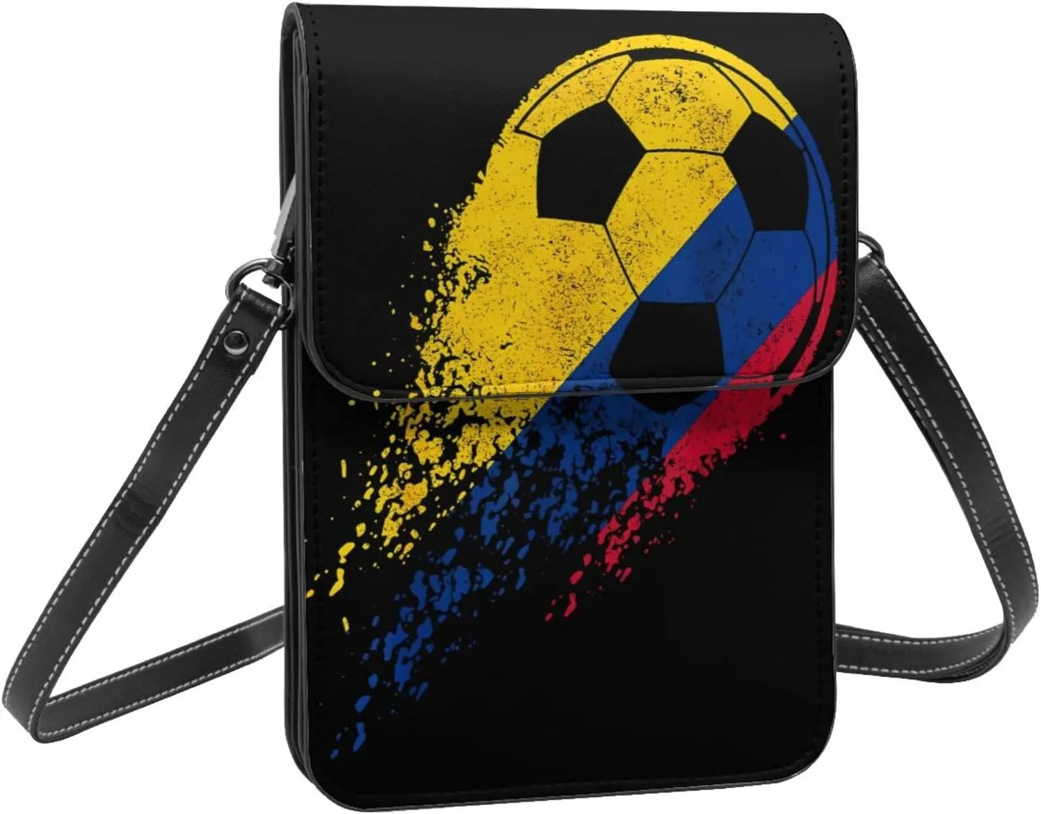 Sport Balls Football Champ Winner Leather Crossbody Phone Purse for Women Cute Wallet Bags Lightweight Mini Sling Bag
