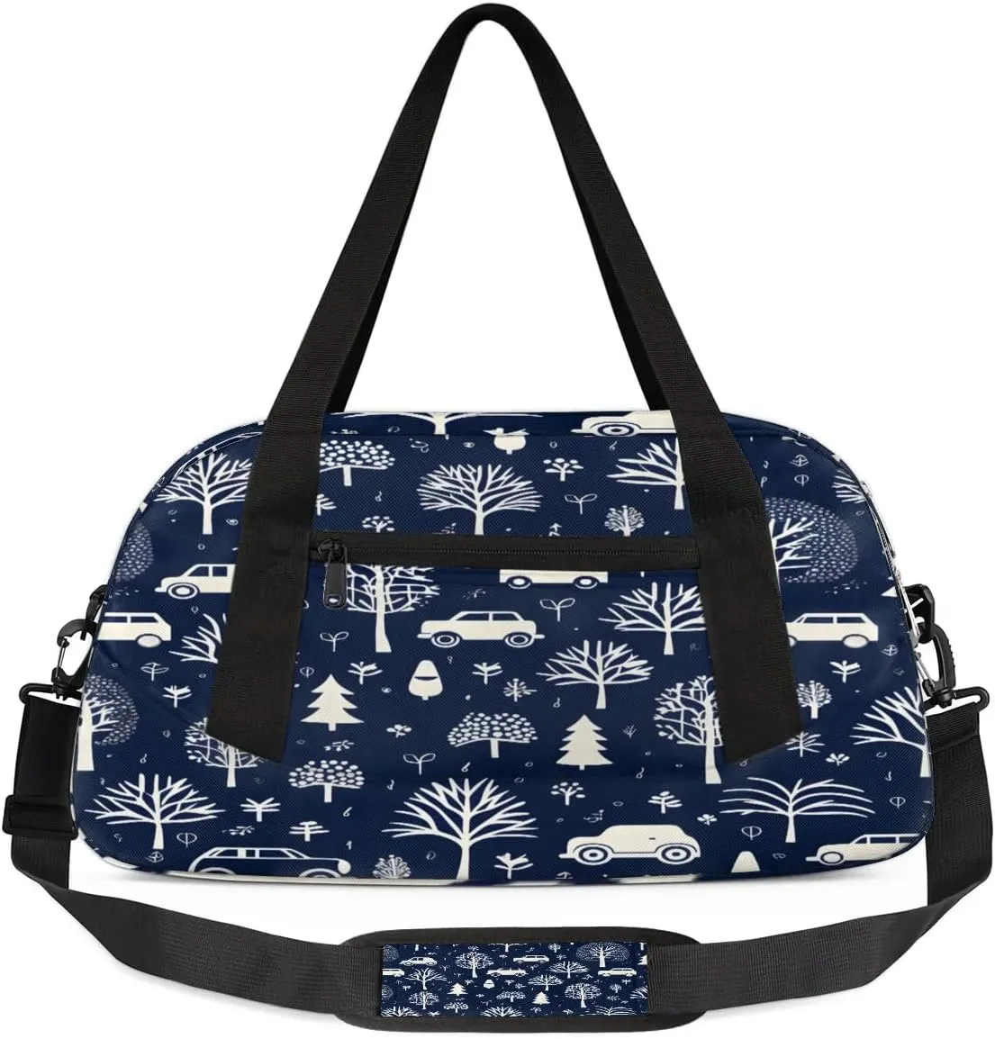 Sport Duffel Bag Car Tree Print Kids Gym Bag Weekender Overnight Bags for Boys Girls Teens Carry On Workout Travel Bag