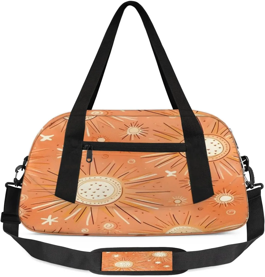 Sport Duffel Bag Cute Sun Print Kids Gym Bag Weekender Overnight Bags for Boys Girls Teens Carry On Workout Travel Bag