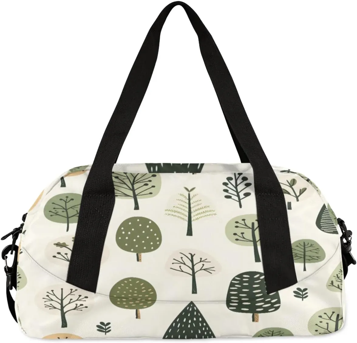 Sport Duffel Bag Cute Trees Print Kids Gym Bag Weekender Overnight Bags for Boys Girls Teens Carry On Workout Travel Bag