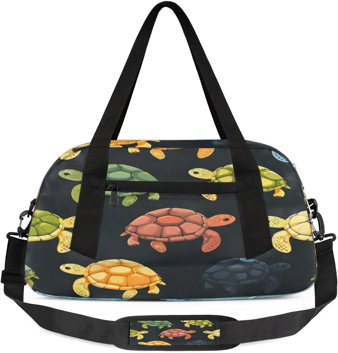 Sport Duffel Bag Sea Turtles Print Kids Gym Bag Weekender Overnight Bags for Boys Girls Teens Carry On Workout Travel Bag