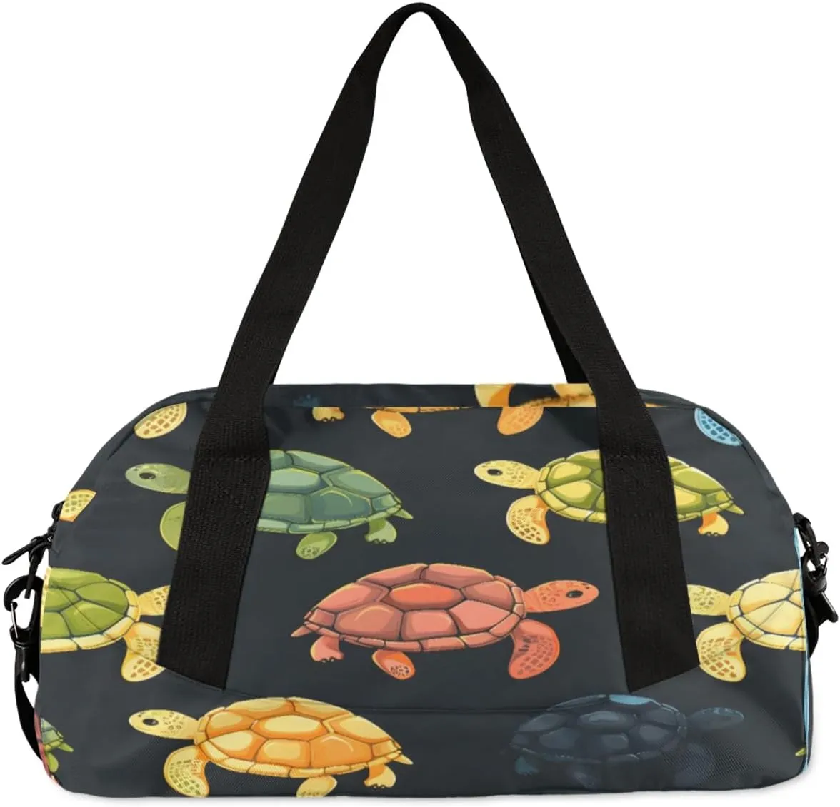 Sport Duffel Bag Sea Turtles Print Kids Gym Bag Weekender Overnight Bags for Boys Girls Teens Carry On Workout Travel Bag