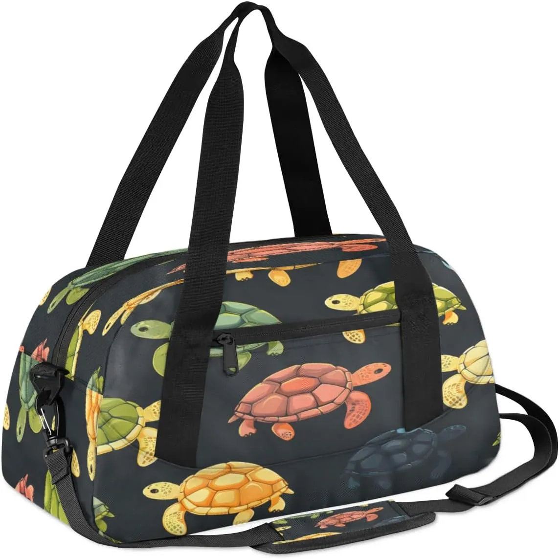 Sport Duffel Bag Sea Turtles Print Kids Gym Bag Weekender Overnight Bags for Boys Girls Teens Carry On Workout Travel Bag