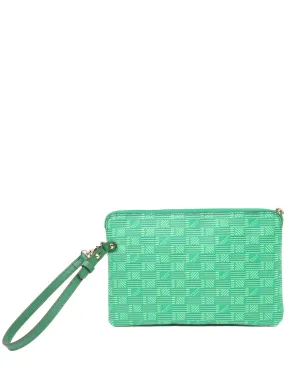 St. Folio Pouch Canvas Bag in Green