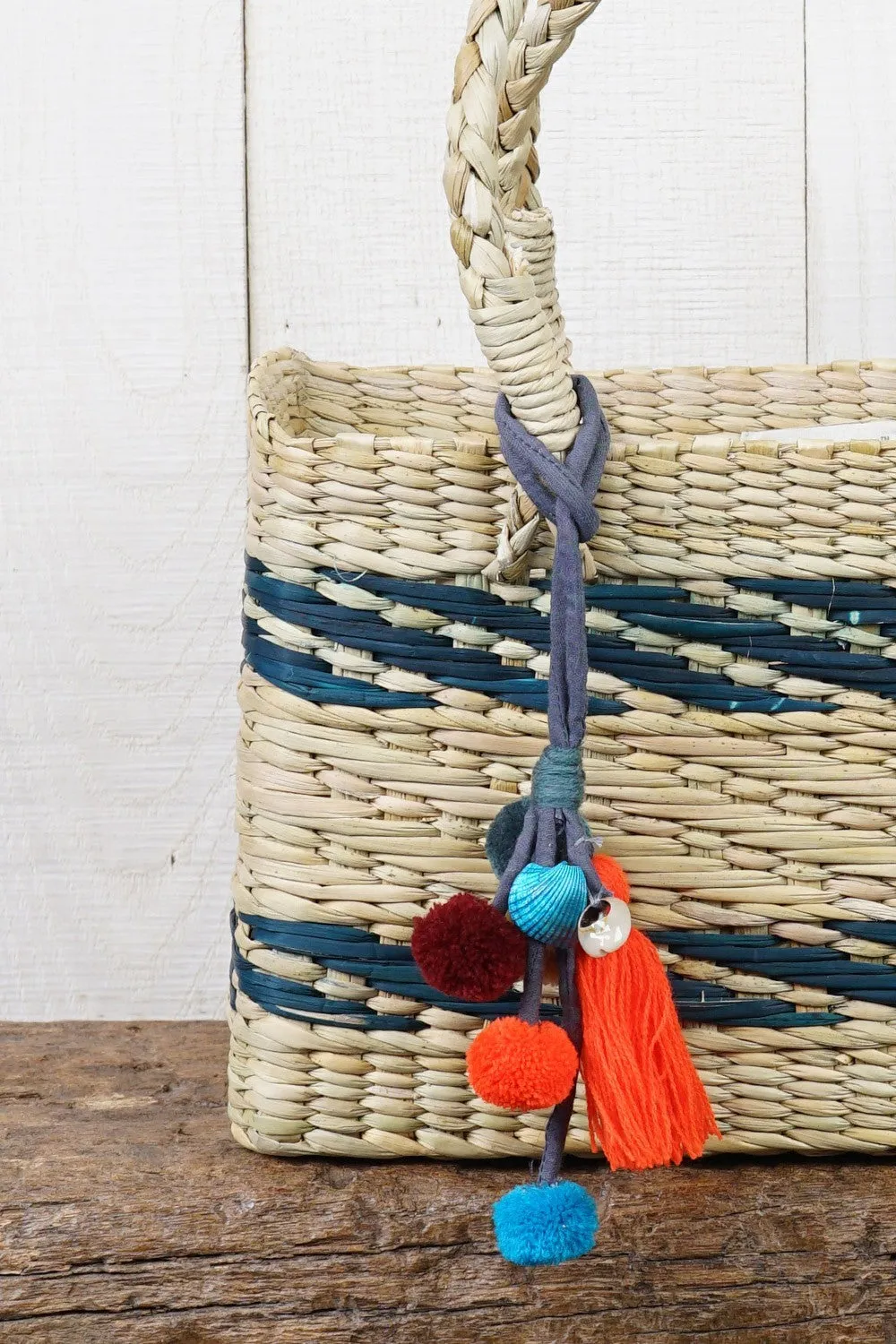 Striped Handwoven Tote