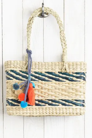 Striped Handwoven Tote